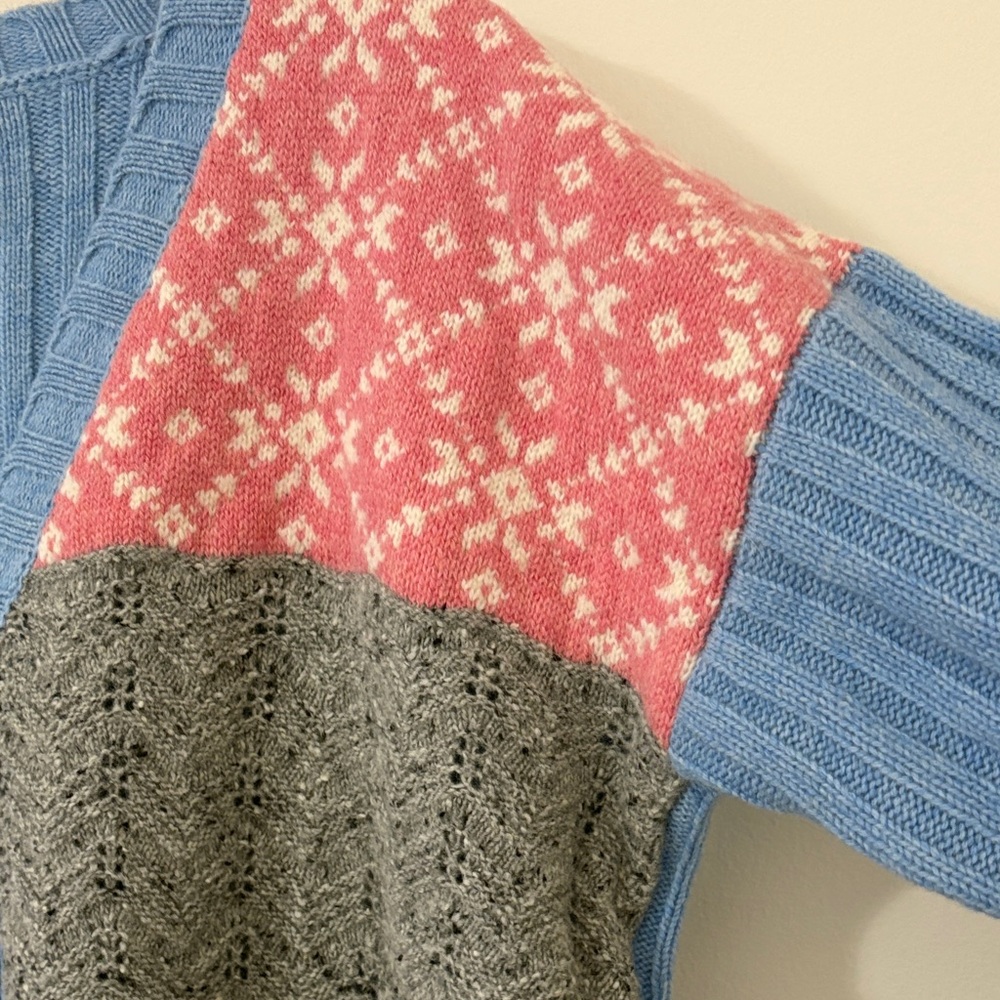 Sundance Lambswool Angora Patchwork Cardigan Swea… - image 5